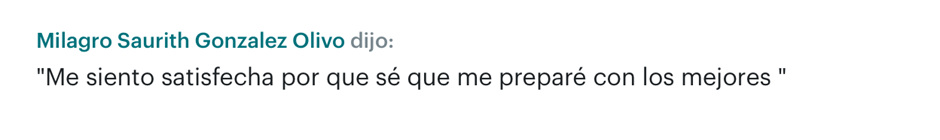 Milagro Saurith Gonzalez Olivo